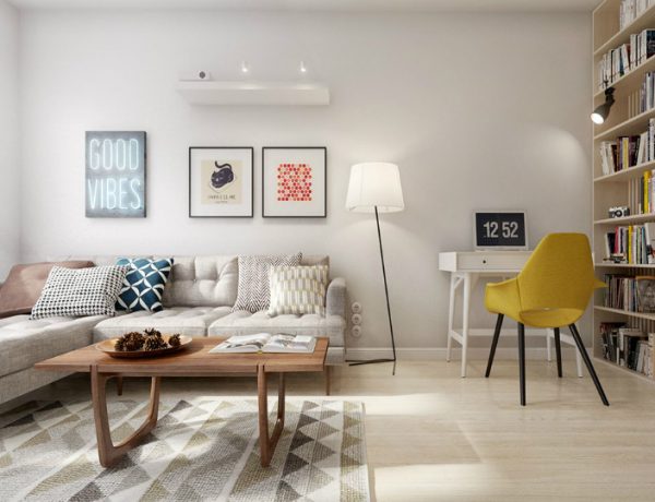Living Room Inspiration: Mid-Century Apartment in St. Petersburg