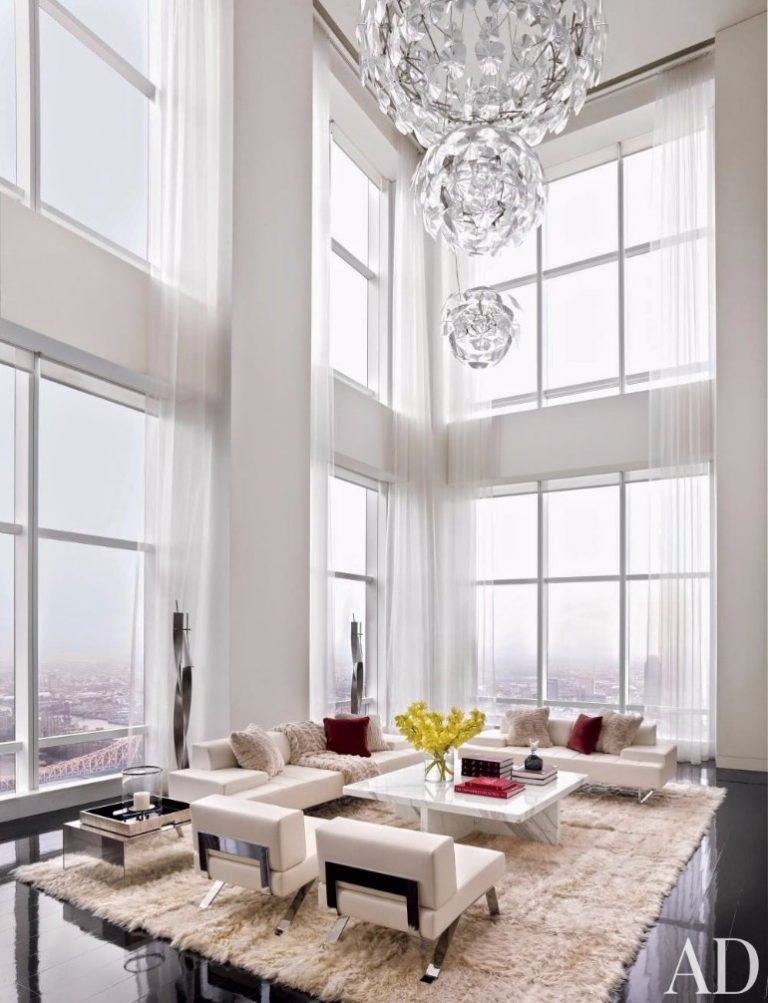 Fall in Love with These Luxury White Living Rooms