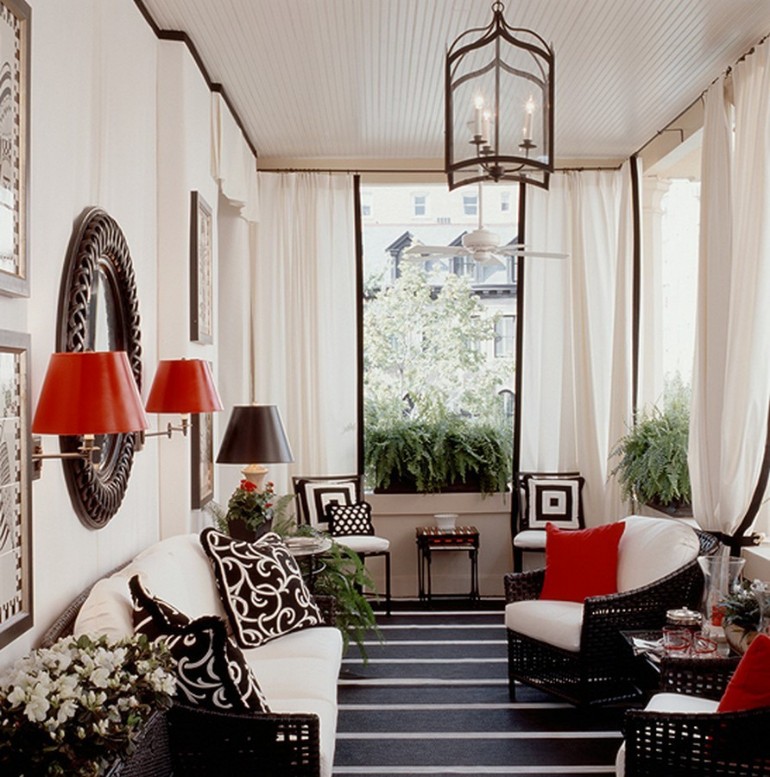 10 GORGEOUS RED ACCENT LIVING ROOMS