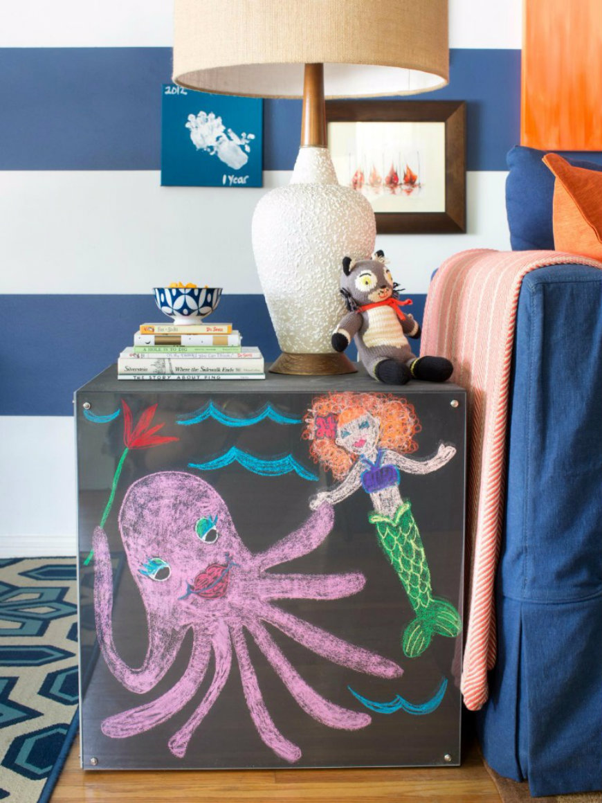 Kid-Friendly, Pet-Friendly Living Room Combines Style and Function