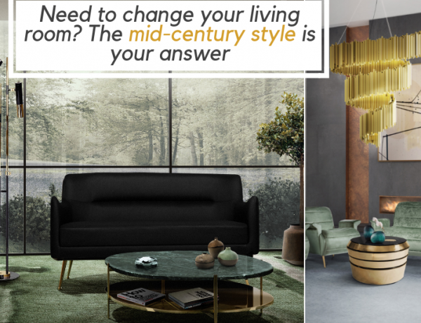 Need to change your living room? The mid-century style is your answer