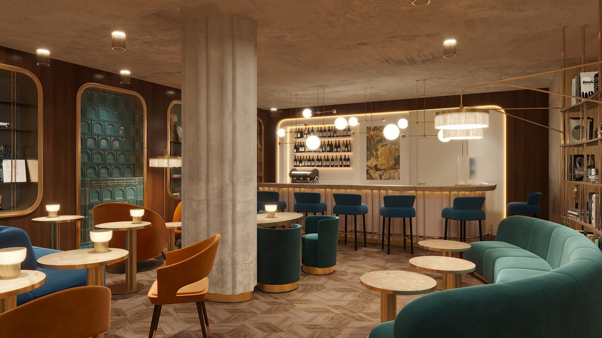 Stunning Mid-Century Modern Interiors by Sundukovy Sisters