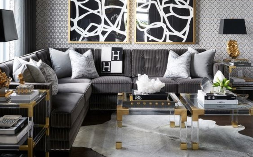 5 Living Room Ideas To Design Your, White Black And Gold Living Room Ideas
