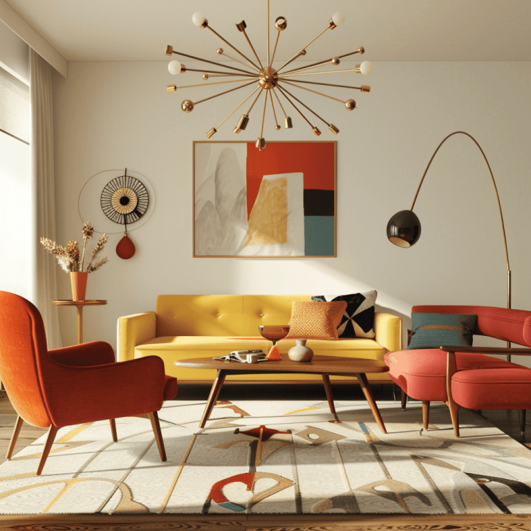 Image showcasing A Guide To Design A Mid-Century Modern Living Room